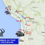 Mappa, Tour in moto Perù, Cile, Bolivia 14 giorni